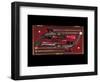 A Cased Pair of 'Best' Percussion Multigroove-Rifled Target Pistols-English School-Framed Giclee Print