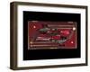 A Cased Pair of 'Best' Percussion Multigroove-Rifled Target Pistols-English School-Framed Giclee Print