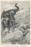 Alexander the Great Kills Clitus, 328BC-A. Castaigne-Art Print