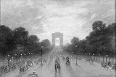 Paris, France - Champs-Elysees-A. Castaigne-Art Print