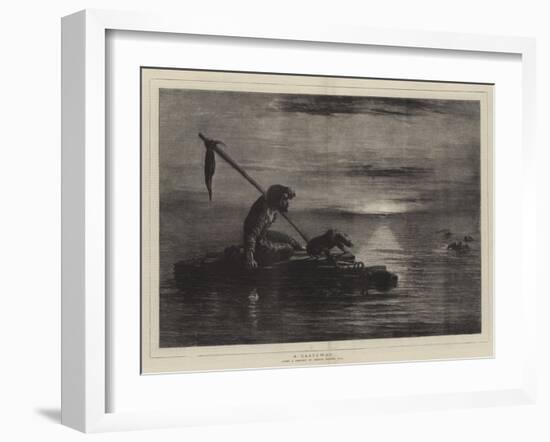 A Castaway-William James Linton-Framed Giclee Print