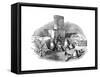 A Casting-Pit of a Bell Foundry, C. 1830-null-Framed Stretched Canvas