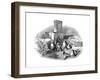 A Casting-Pit of a Bell Foundry, C. 1830-null-Framed Giclee Print