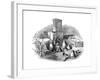 A Casting-Pit of a Bell Foundry, C. 1830-null-Framed Giclee Print