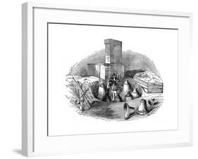 A Casting-Pit of a Bell Foundry, C. 1830-null-Framed Giclee Print