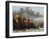 A Castle at the River Bank, 17th Century-Klaes Molenaer-Framed Giclee Print