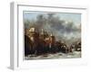 A Castle at the River Bank, 17th Century-Klaes Molenaer-Framed Giclee Print