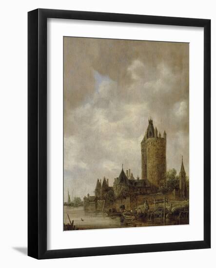 A Castle by a River, 1647-Jan Van Goyen-Framed Giclee Print