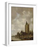A Castle by a River, 1647-Jan Van Goyen-Framed Giclee Print