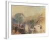 A Castle in the Val d'Aosta, Italy-J. M. W. Turner-Framed Giclee Print