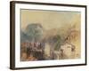 A Castle in the Val d'Aosta, Italy-J. M. W. Turner-Framed Giclee Print