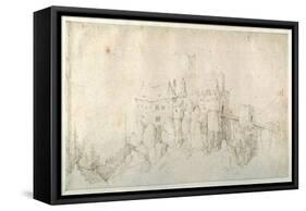 A Castle on a Crag-Roelandt Jacobsz. Savery-Framed Stretched Canvas