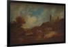 A Castle, with Waggon and Horses', c1886, (1938)-Francis Towne-Framed Giclee Print
