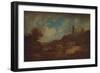 A Castle, with Waggon and Horses', c1886, (1938)-Francis Towne-Framed Giclee Print