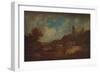 A Castle, with Waggon and Horses', c1886, (1938)-Francis Towne-Framed Giclee Print