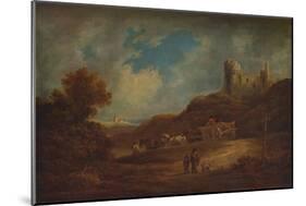 A Castle, with Waggon and Horses', c1886, (1938)-Francis Towne-Mounted Giclee Print