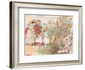 A Cat and Her Kittens Came Tumbling In-Randolph Caldecott-Framed Giclee Print