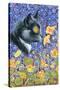 A Cat in a Sea of Flowers-Louis Wain-Stretched Canvas