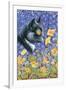 A Cat in a Sea of Flowers-Louis Wain-Framed Giclee Print