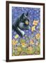 A Cat in a Sea of Flowers-Louis Wain-Framed Giclee Print