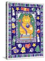 A Cat's Christmas, 1995-Cathy Baxter-Stretched Canvas