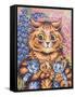 A Cat with her Kittens-Louis Wain-Framed Stretched Canvas