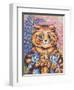 A Cat with her Kittens-Louis Wain-Framed Giclee Print