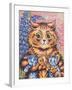 A Cat with her Kittens-Louis Wain-Framed Giclee Print