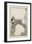A catalogue cover from a Second Book of Fifty Drawings, 1899 drawing-Aubrey Beardsley-Framed Giclee Print