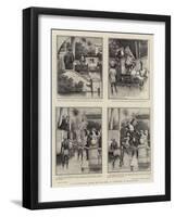 A Catastrophe, Going Out to Dine at Calcutta in Flood-Time-William Ralston-Framed Giclee Print