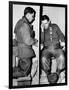 A Catholic Chaplain Hears the Confession of a Young Private after Services-null-Framed Photographic Print