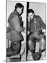 A Catholic Chaplain Hears the Confession of a Young Private after Services-null-Mounted Photographic Print