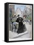 A Catholic Priest Is Stabbed by a Woman on the Street, France, 1897-Henri Meyer-Framed Stretched Canvas