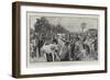 A Cattle Market in the Bavarian Alps-Clement Flower-Framed Giclee Print