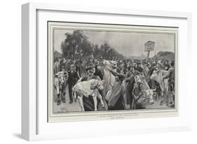 A Cattle Market in the Bavarian Alps-Clement Flower-Framed Giclee Print