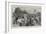 A Cattle Market in the Bavarian Alps-Clement Flower-Framed Giclee Print