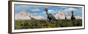 A Caudipteryx Nesting Ground from the Cretaceous Period-null-Framed Premium Giclee Print