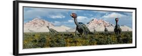 A Caudipteryx Nesting Ground from the Cretaceous Period-null-Framed Premium Giclee Print