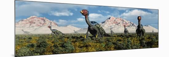 A Caudipteryx Nesting Ground from the Cretaceous Period-null-Mounted Premium Giclee Print