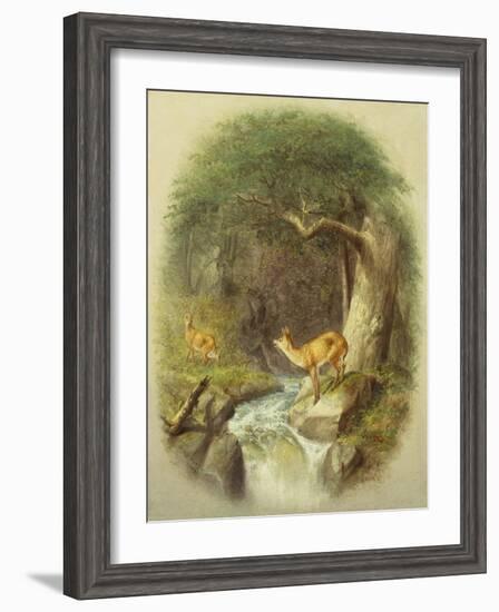 A Cautious Crossing-William Holbrook Beard-Framed Giclee Print