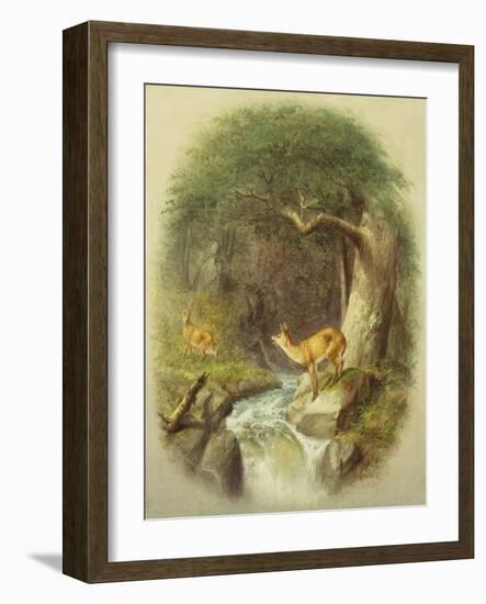 A Cautious Crossing-William Holbrook Beard-Framed Giclee Print