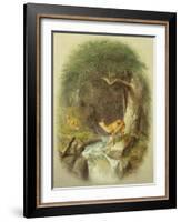 A Cautious Crossing-William Holbrook Beard-Framed Giclee Print