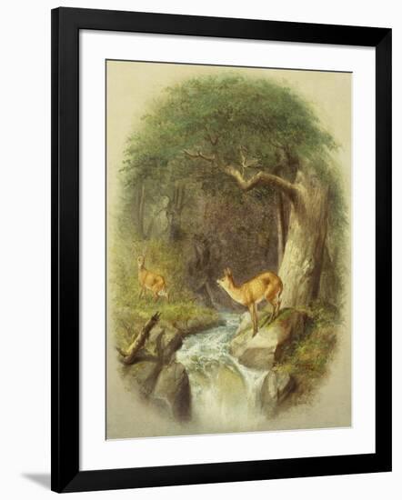 A Cautious Crossing-William Holbrook Beard-Framed Giclee Print