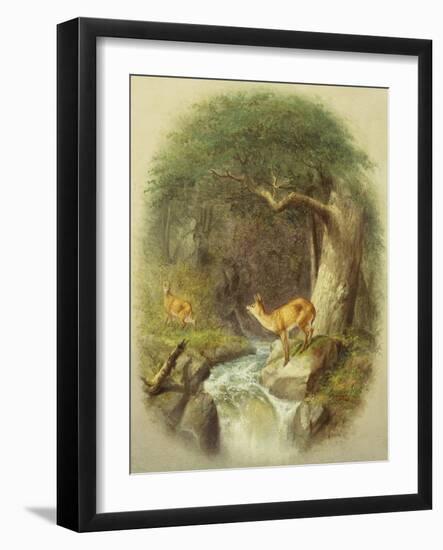 A Cautious Crossing-William Holbrook Beard-Framed Giclee Print