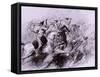 A Cavalry Charge, 1849-John Gilbert-Framed Stretched Canvas