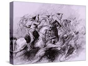 A Cavalry Charge, 1849-John Gilbert-Stretched Canvas