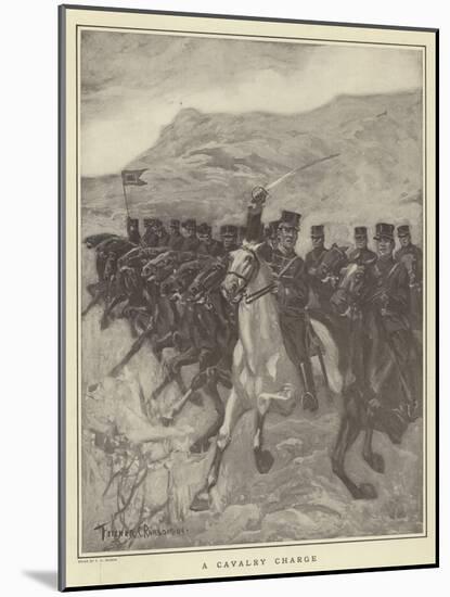 A Cavalry Charge-Fletcher C. Ransom-Mounted Giclee Print
