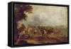 A Cavalry Engagement-Palamedes Palamedesz-Framed Stretched Canvas
