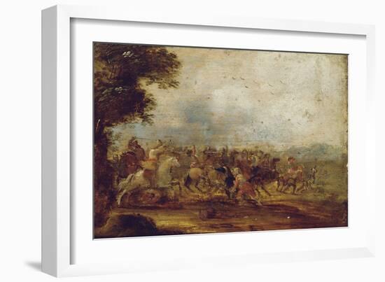 A Cavalry Engagement-Palamedes Palamedesz-Framed Giclee Print
