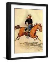 A Cavalry Officer, 1901-Frederic Sackrider Remington-Framed Giclee Print